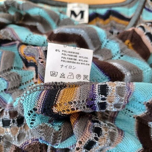 Missoni Set Skirt and Top Classic Multi Stripe Womens US 10 - Picture 11 of 16